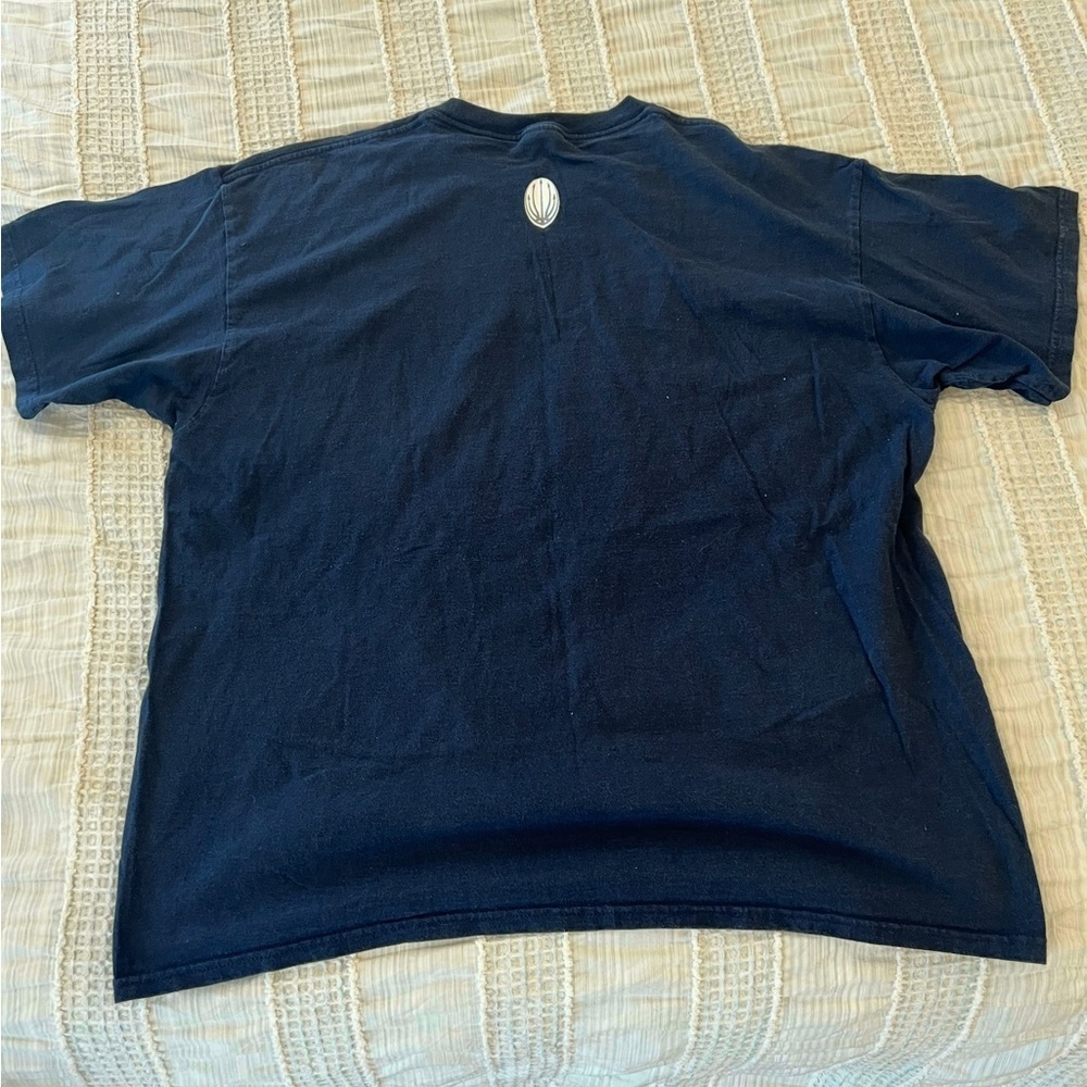 Vintage Nike Uptempo Graphic Tee Men’s XL Navy Blue Cotton Retro 90s - Picture 6 of 7